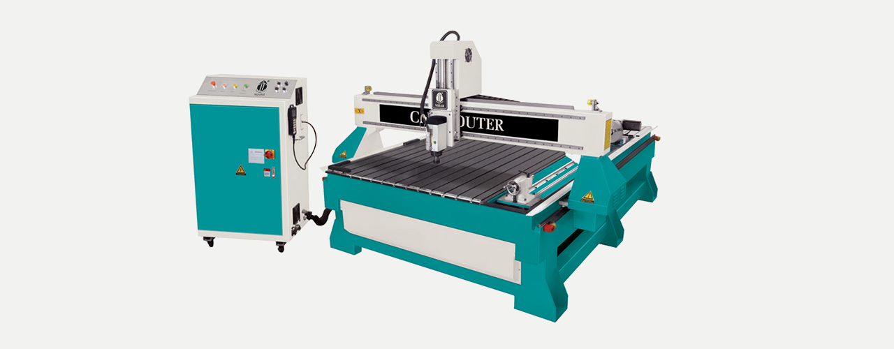CNC Router Machine with Rotary Attachment